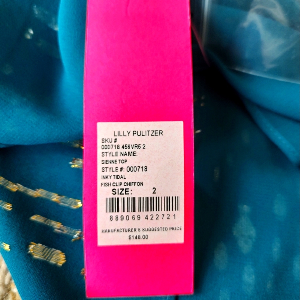 LILLY PULITZER Siene One Shoulder Silk Top - Picture 6 of 8